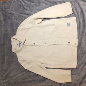 The Stronghold Los Angeles Ecru Canvas Worker Chore Jacket